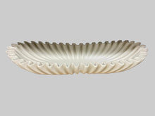 Load image into Gallery viewer, Small oblong white scalloped bowl
