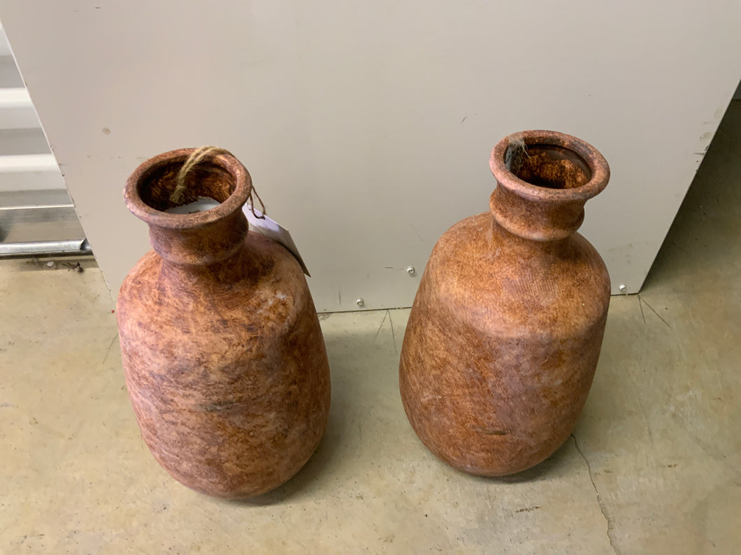 Brown jug vases